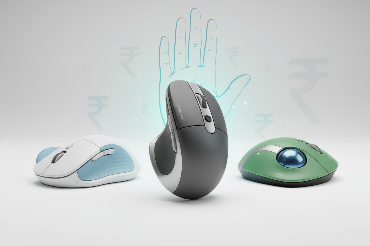 Best Ergonomic Mice for Wrist Pain in India (Affordable Picks Under ₹1,000)