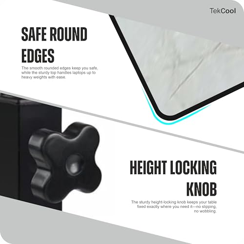 TEKCOOL Multi-Purpose Height-Adjustable Laptop Table