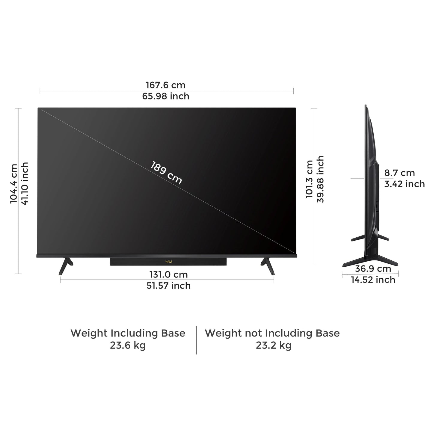Vu Vibe Series 4K QLED Smart TV