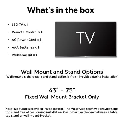 Vu Vibe Series 4K QLED Smart TV